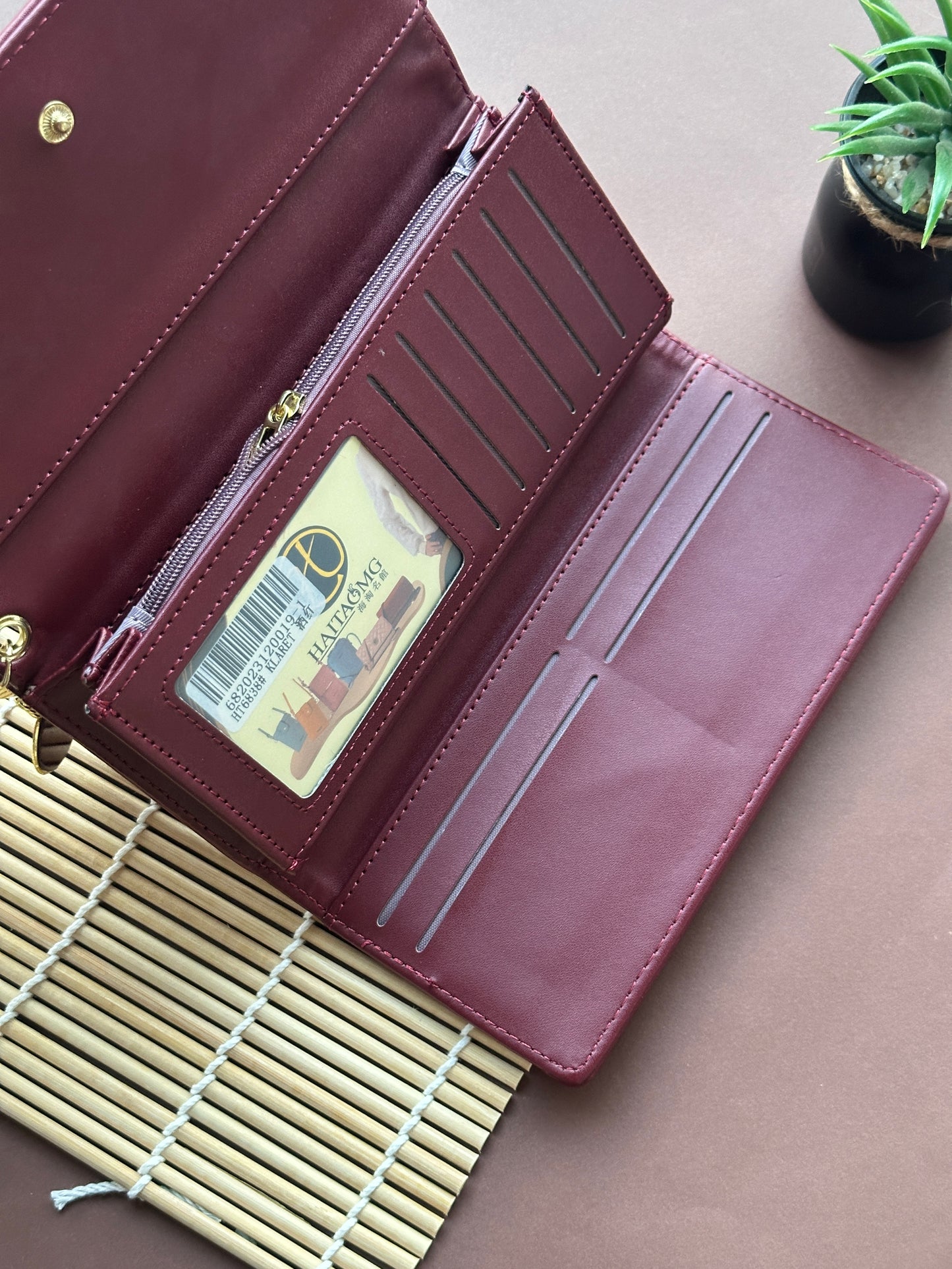 Long Wallet - Cherry Red