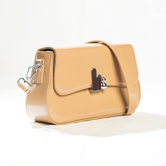 Hand Bag| The Verona Curve - Khaki