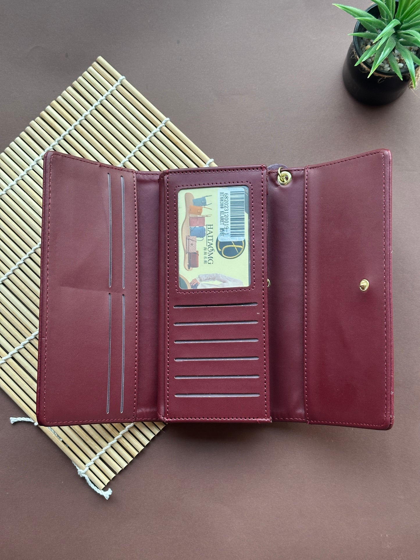 Long Wallet - Cherry Red