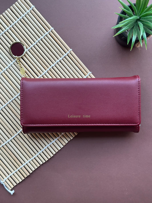 Long Wallet - Cherry Red
