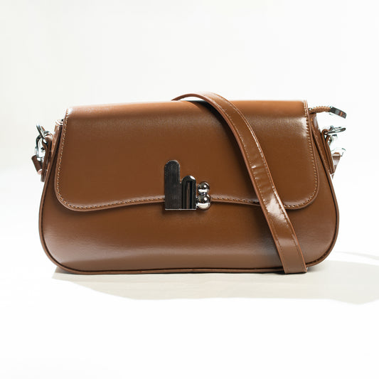 Hand Bag| The Verona Curve - Brown