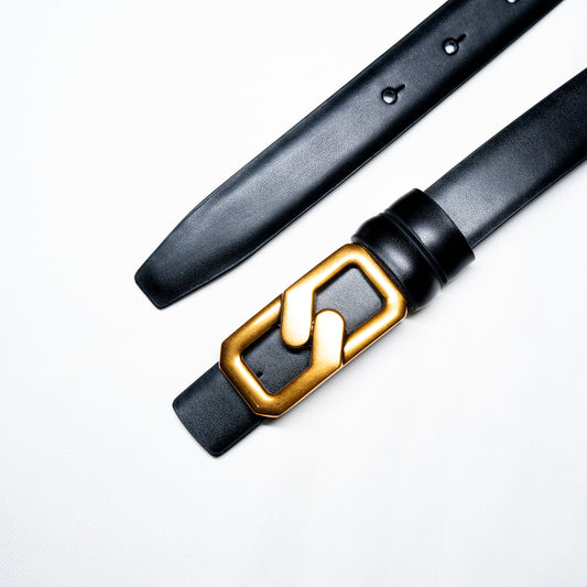 Belt| Luxe Buckle Black