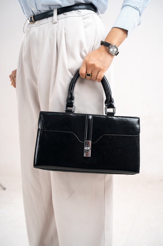 Hand Bag| The Astoria Luxe - Black